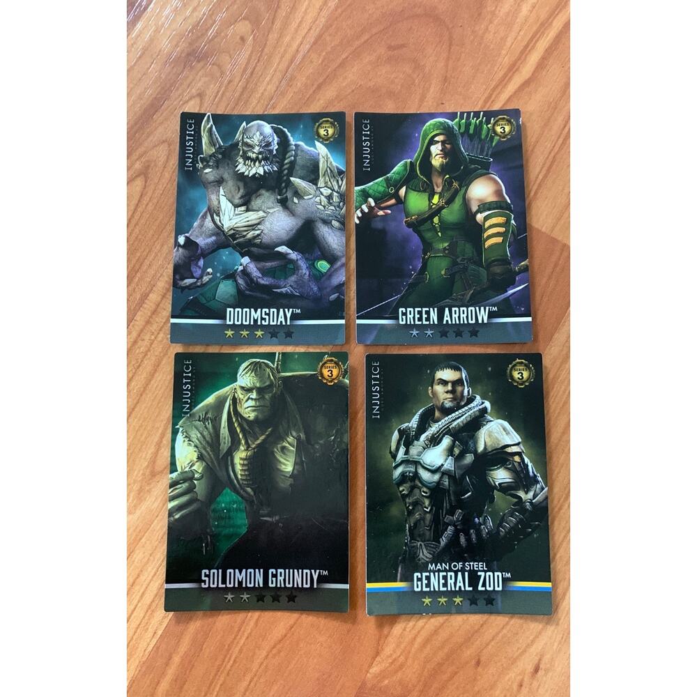 4 Injustice cards